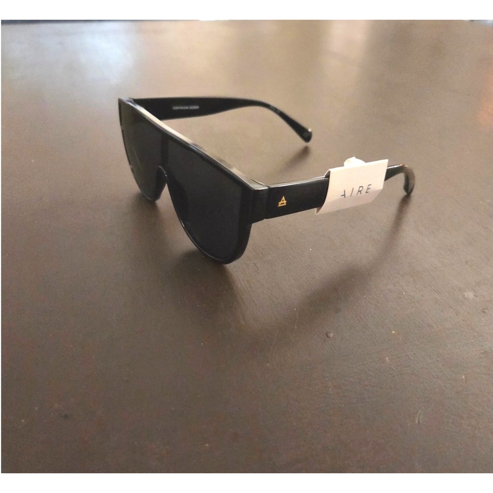 AIRE Continuum 2222500 Black Shield Sunglasses Recycled Plastic Oversized NEW‎ - Picture 5 of 8